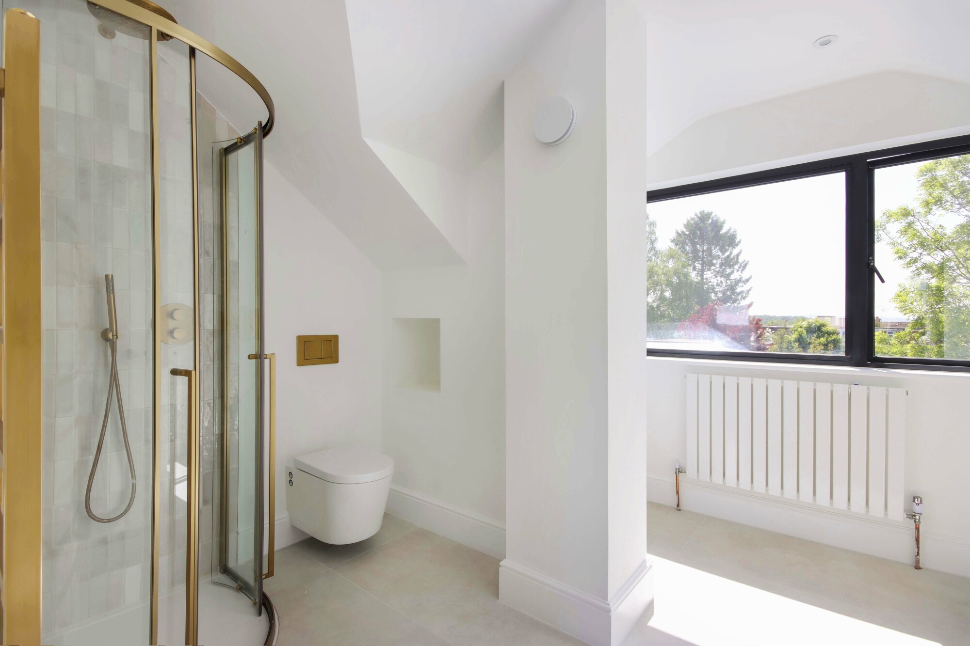 Bathroom in the roof space